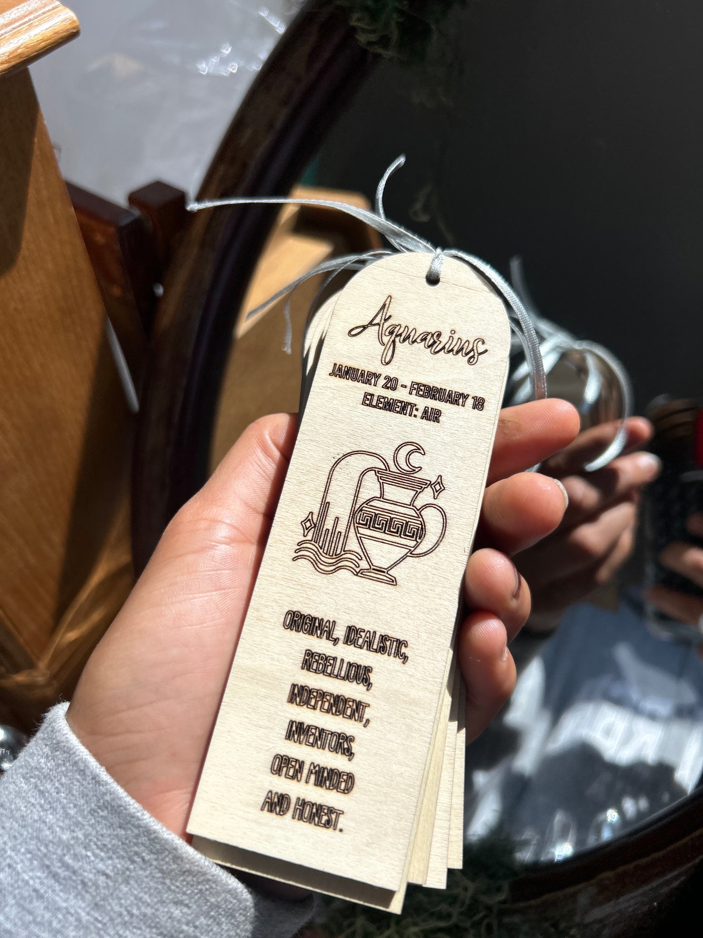 Wooden Horoscope Bookmarks – Laser-Engraved by Abe’s Woodshop
