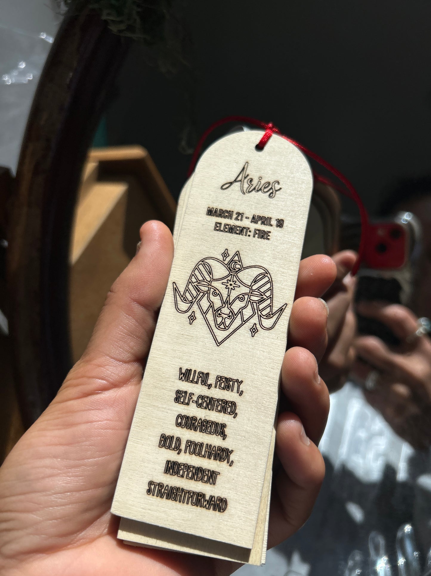 Wooden Horoscope Bookmarks – Laser-Engraved by Abe’s Woodshop