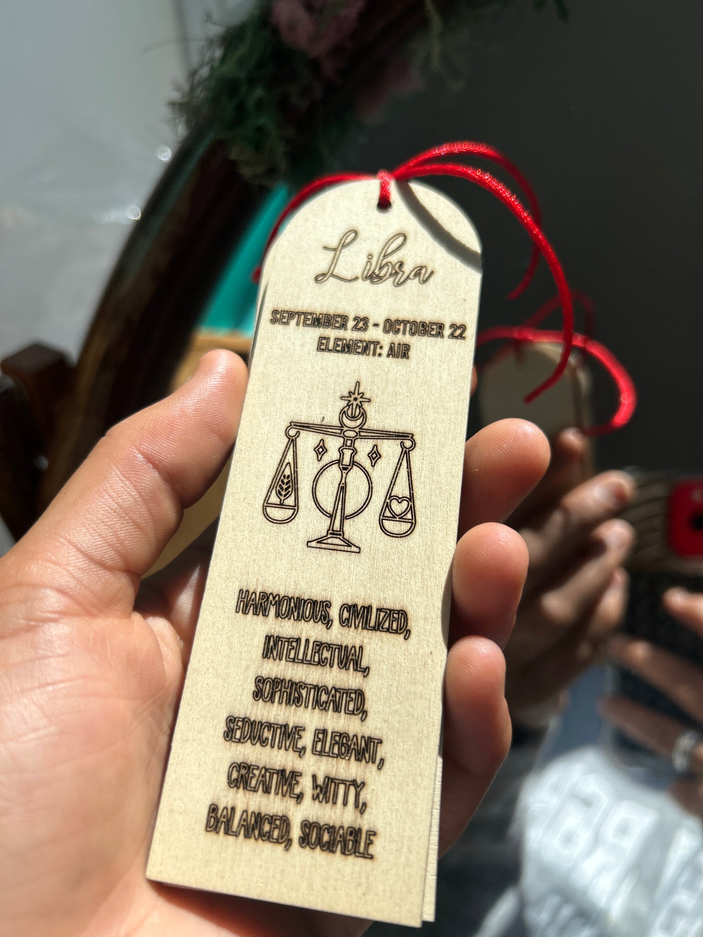 Wooden Horoscope Bookmarks – Laser-Engraved by Abe’s Woodshop
