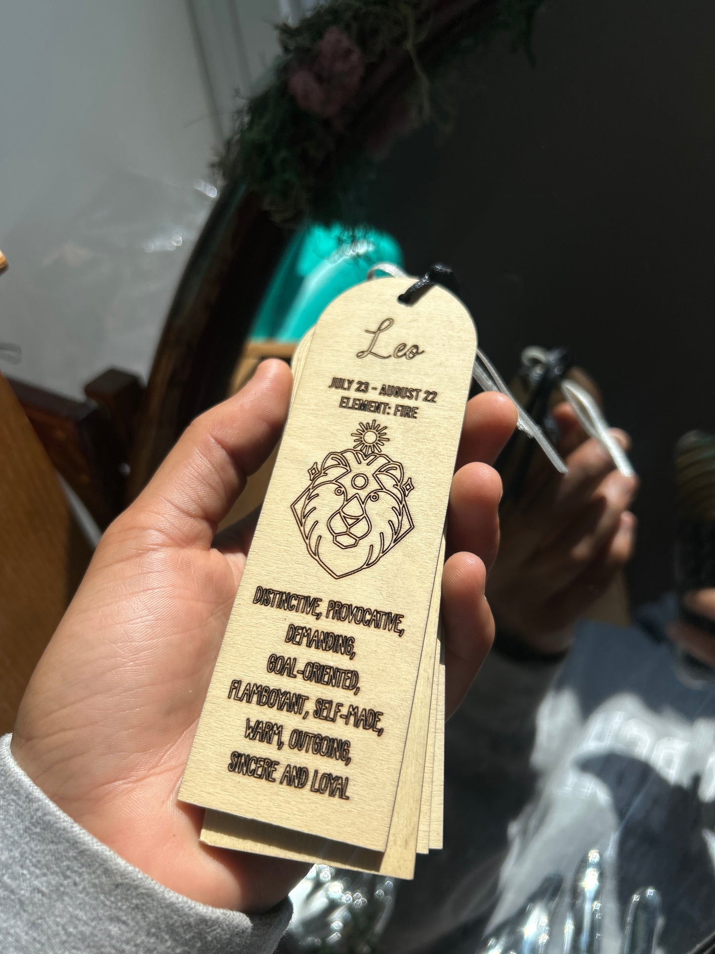 Wooden Horoscope Bookmarks – Laser-Engraved by Abe’s Woodshop