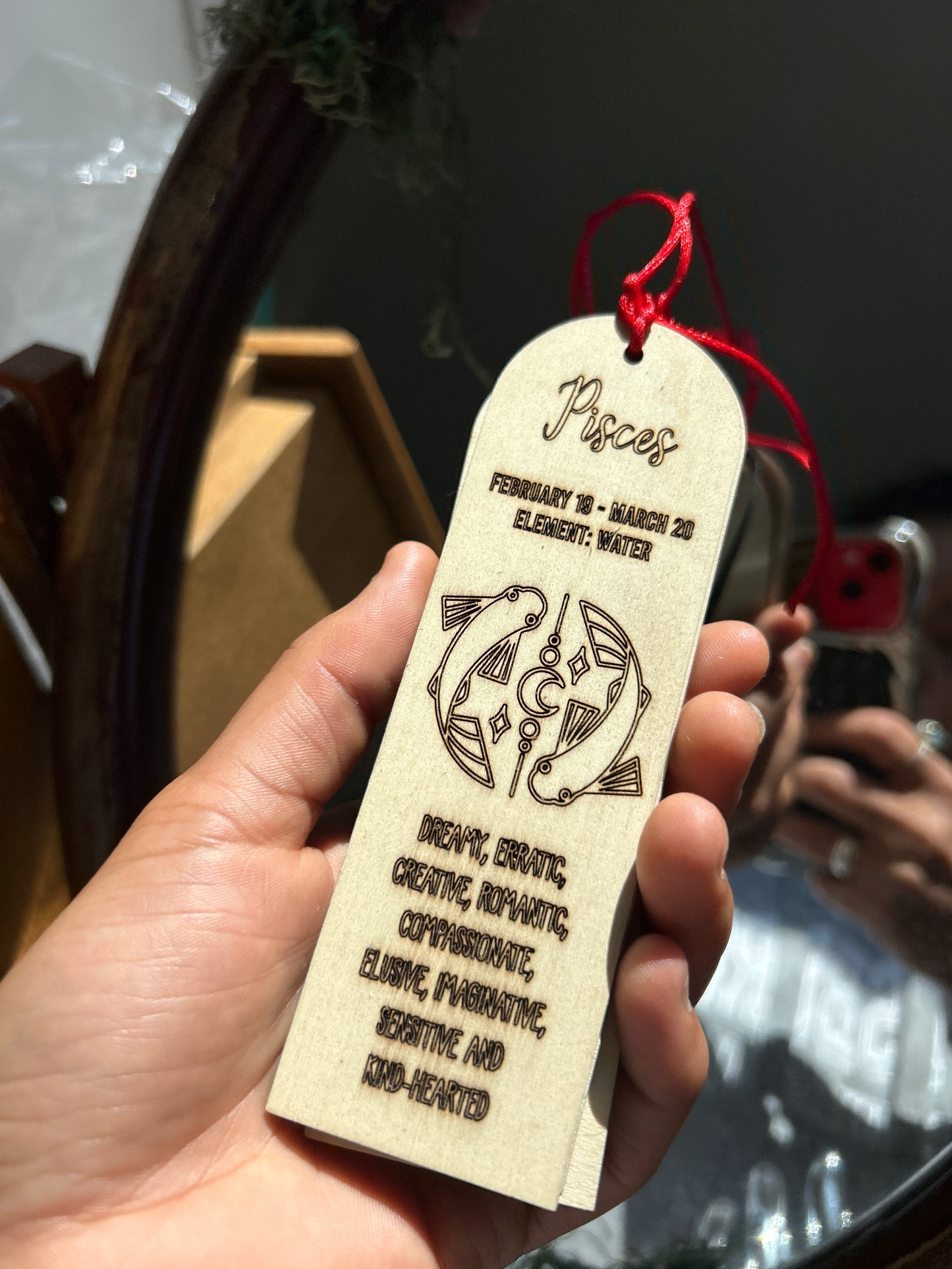 Wooden Horoscope Bookmarks – Laser-Engraved by Abe’s Woodshop