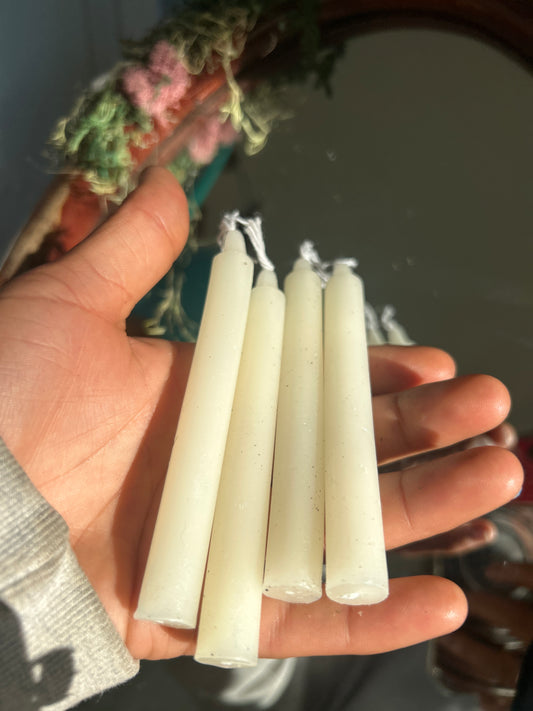 Beige Chime Candle – 4” Tall