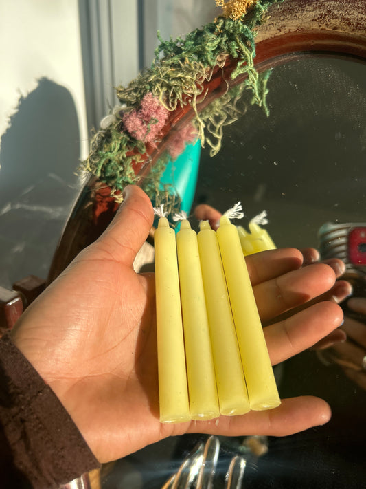 Yellow Chime Candle – 4” Tall