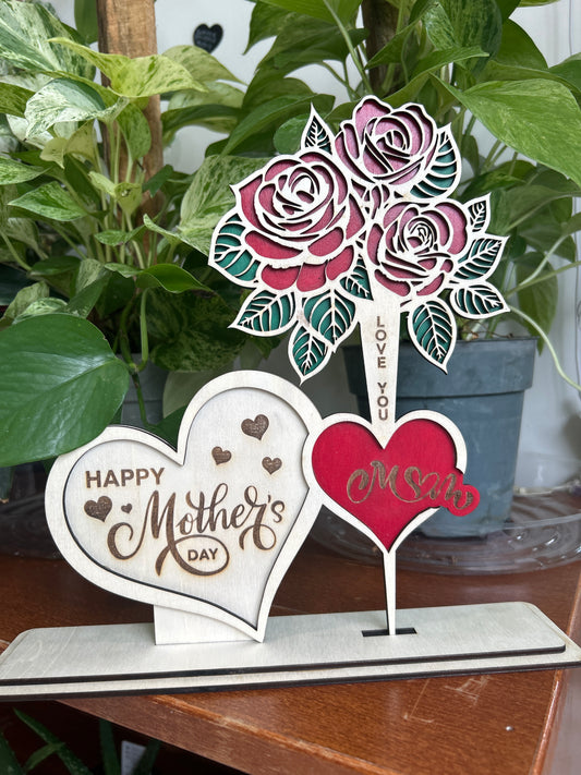 Wood Rose Bouquet