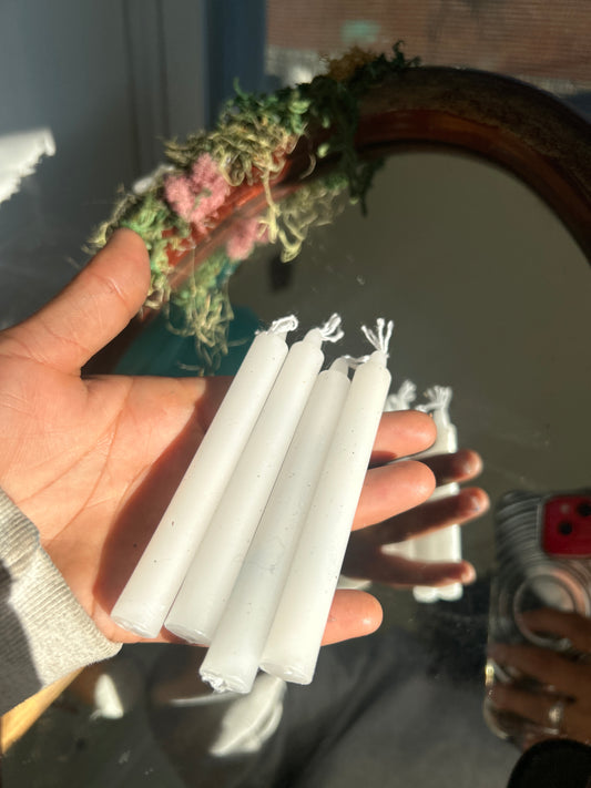 White Chime Candle – 4” Tall