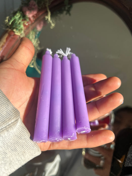Purple Chime Candle – 4” Tall