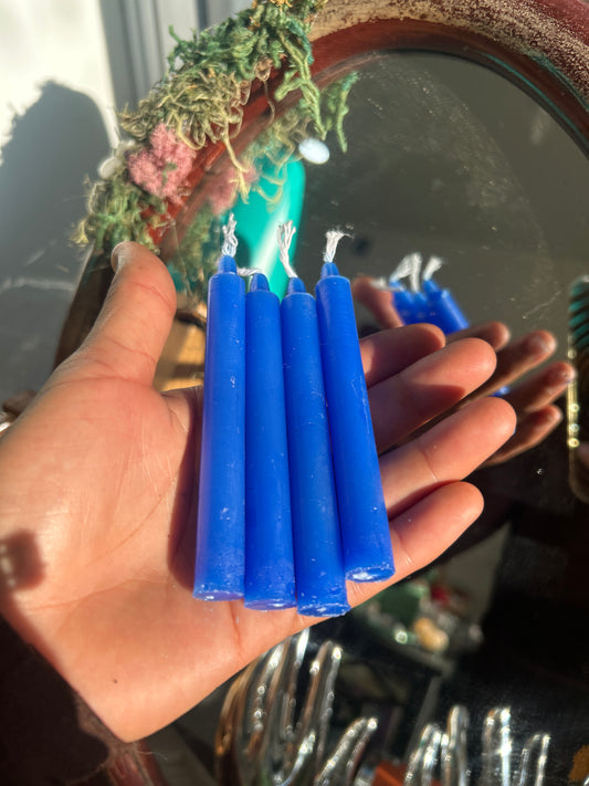 Blue Chime Candle – 4” Tall